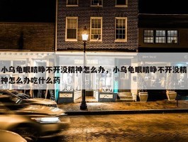 小乌龟眼睛睁不开没精神怎么办，小乌龟眼睛睁不开没精神怎么办吃什么药