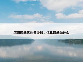 滨海网站优化多少钱，优化网站做什么