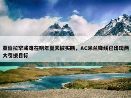 亚伯拉罕或难在明年夏天被买断，AC米兰锋线已出现两大引援目标