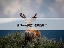 足球——欧冠：巴萨胜拜仁