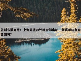 告别布莱克尼！上海男篮四外援全部出炉：新赛季能争夺四强吗？