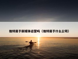 推特属于新媒体运营吗（推特属于什么公司）