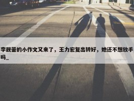 李靓蕾的小作文又来了，王力宏复出转好，她还不想放手吗_