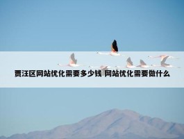 贾汪区网站优化需要多少钱 网站优化需要做什么