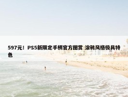 597元！PS5新限定手柄官方图赏 涂鸦风格极具特色