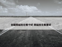 全国网站优化哪个好 网站优化那里好