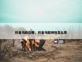 抖音马脸在哪，抖音马脸特效怎么弄