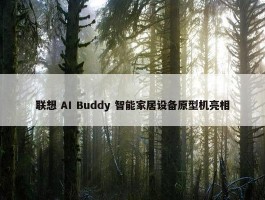 联想 AI Buddy 智能家居设备原型机亮相