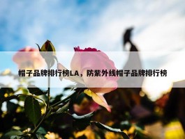 帽子品牌排行榜LA，防紫外线帽子品牌排行榜