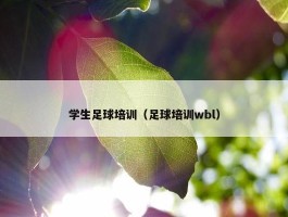 学生足球培训（足球培训wbl）