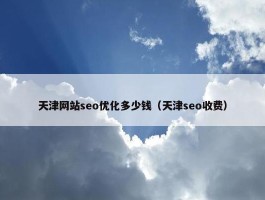 天津网站seo优化多少钱（天津seo收费）