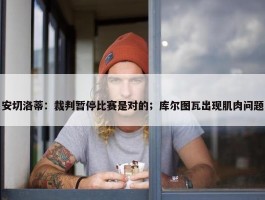 安切洛蒂：裁判暂停比赛是对的；库尔图瓦出现肌肉问题