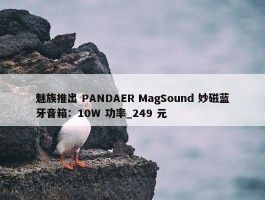 魅族推出 PANDAER MagSound 妙磁蓝牙音箱：10W 功率_249 元