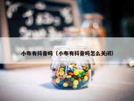 小布有抖音吗（小布有抖音吗怎么关闭）