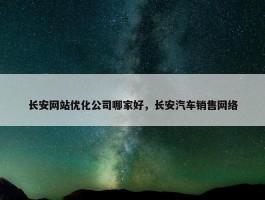 长安网站优化公司哪家好，长安汽车销售网络