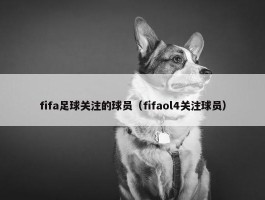 fifa足球关注的球员（fifaol4关注球员）