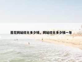 莲花网站优化多少钱，网站优化多少钱一年