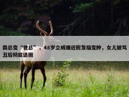 霸总变“爸总”，48岁立威廉近照发福变肿，女儿被骂丑后彻底退圈