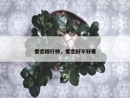 爱恋排行榜，爱恋好不好看