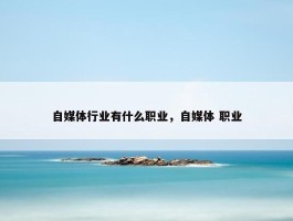 自媒体行业有什么职业，自媒体 职业