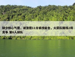 缺少核心气质，谢泼德11分丢技能包，火箭队锋线2将竞争 第6人掉队