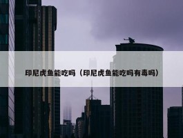 印尼虎鱼能吃吗（印尼虎鱼能吃吗有毒吗）