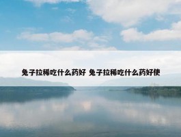 兔子拉稀吃什么药好 兔子拉稀吃什么药好使