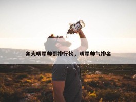 各大明星帅哥排行榜，明星帅气排名