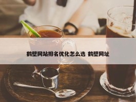 鹤壁网站排名优化怎么选 鹤壁网址