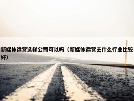 新媒体运营选择公司可以吗（新媒体运营去什么行业比较好）