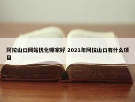 阿拉山口网站优化哪家好 2021年阿拉山口有什么项目