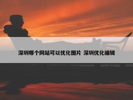 深圳哪个网站可以优化图片 深圳优化编辑