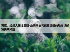 英媒：经纪人想让里斯-詹姆斯去气候更温暖的地方以解决伤病问题