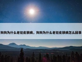 狗狗为什么老犯皮肤病，狗狗为什么老犯皮肤病怎么回事