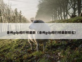 各州gdp排行榜最新（各州gdp排行榜最新排名）