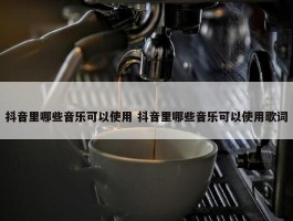 抖音里哪些音乐可以使用 抖音里哪些音乐可以使用歌词