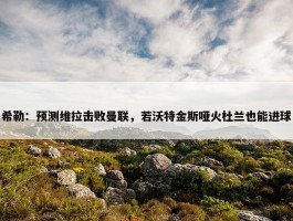 希勒：预测维拉击败曼联，若沃特金斯哑火杜兰也能进球