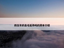 四五年的金毛能养吗的简单介绍