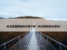 巩义百度网站优化哪个好（巩义网站优化排名）