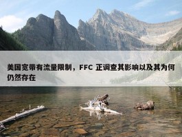 美国宽带有流量限制，FFC 正调查其影响以及其为何仍然存在