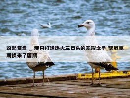 议起复盘 _ 那只打造热火三巨头的无形之手 帮尼克斯换来了唐斯