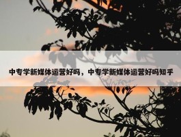 中专学新媒体运营好吗，中专学新媒体运营好吗知乎