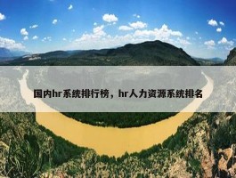 国内hr系统排行榜，hr人力资源系统排名