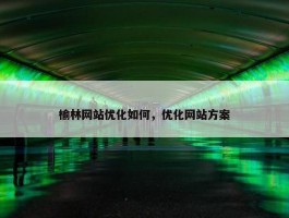 榆林网站优化如何，优化网站方案