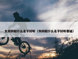 女狗狗取什么名字好听（狗狗取什么名字好听泰迪）