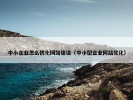 中小企业怎么优化网站建设（中小型企业网站优化）