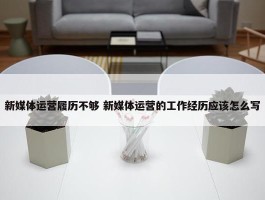 新媒体运营履历不够 新媒体运营的工作经历应该怎么写