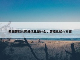 无锡智能化网站优化是什么，智能化优化方案