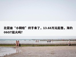 比亚迪“小钢炮”终于来了，13.68万元起售，海豹06GT能火吗？