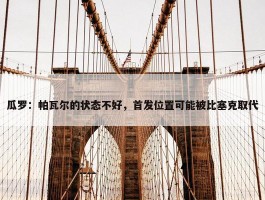 瓜罗：帕瓦尔的状态不好，首发位置可能被比塞克取代